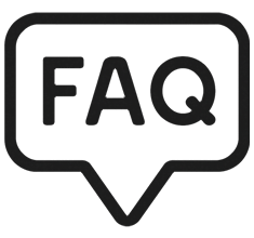 자주하는 질문을 의미하는 FAQ 아이콘